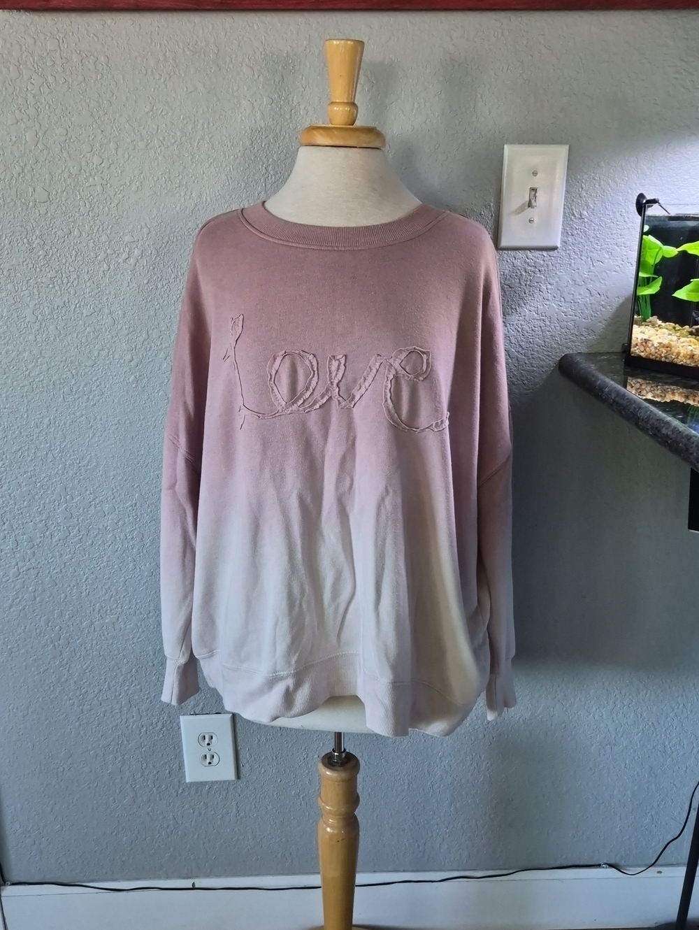 Maurices Ombre 'Love' Pullover Sweater | Size 2X